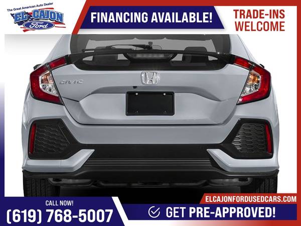 2018 Honda Civic Hatchback EX FOR ONLY 387/mo! - - by for sale in Santee, CA – photo 5