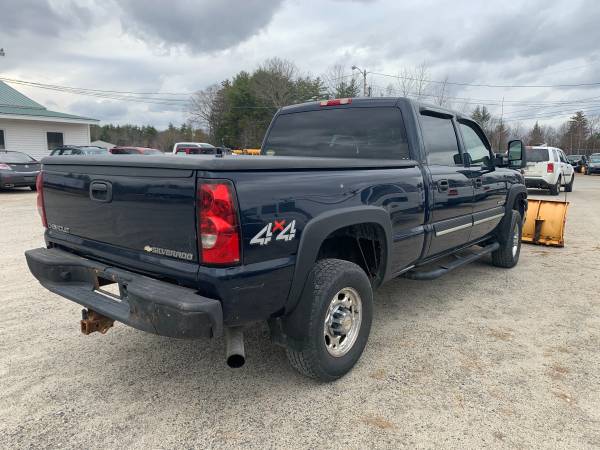 2005 CHEVY 2500HD CREW LT 4x4 LEATHER FISHER PLOW DURAMAX DIESEL -... for sale in Salisbury, MA – photo 3