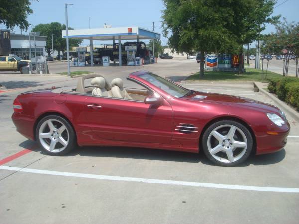 2005 MERCEDES SL500 MAROON/TAN LEATHER 139, 989 ACTUAL MILES - cars for sale in Jenks, OK – photo 5