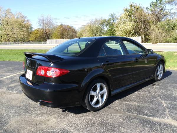 2004 Mazda (6) sport only 55k miles Black - cars & trucks - by owner... for sale in Naperville, IL – photo 2