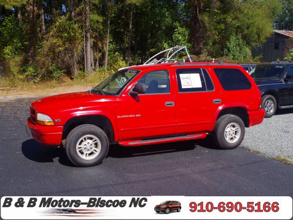 2000 Dodge Durango 4wd, SLT, 4x4 4 Door Sport Utility, 5.9 Liter Magnu for sale in Biscoe, NC – photo 3