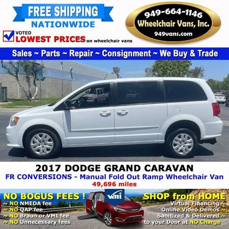 2017 Dodge Grand Caravan SE Wheelchair Van FR Conversions - Manual for sale in LAGUNA HILLS, NV – photo 9