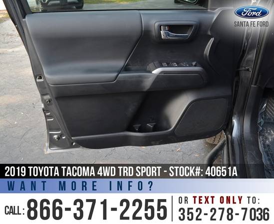 *** 2019 TOYOTA TACOMA 4WD TRD SPORT *** Cruise Control -... for sale in Alachua, FL – photo 12
