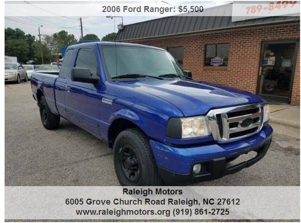 2006 Ford Ranger XLT 151,882 Miles Blue for sale in Raleigh, NC