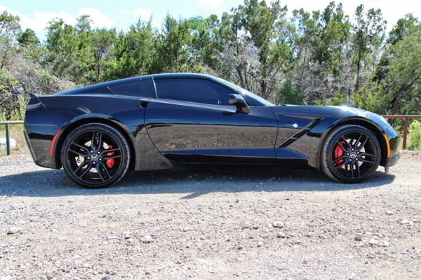 2014 CHEVROLET CORVETTE Z51 - 7 SPEED MANUAL - LOW MILES - BLK ON BLK! for sale in Liberty Hill, TX – photo 12