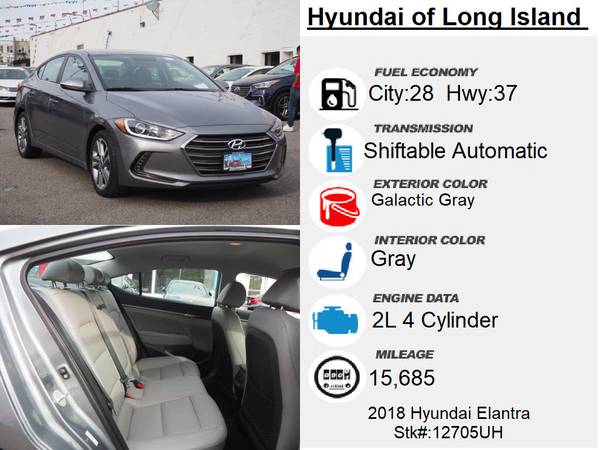 2018 Hyundai Elantra Limited - - by dealer - vehicle for sale in Long Island City, NY – photo 9