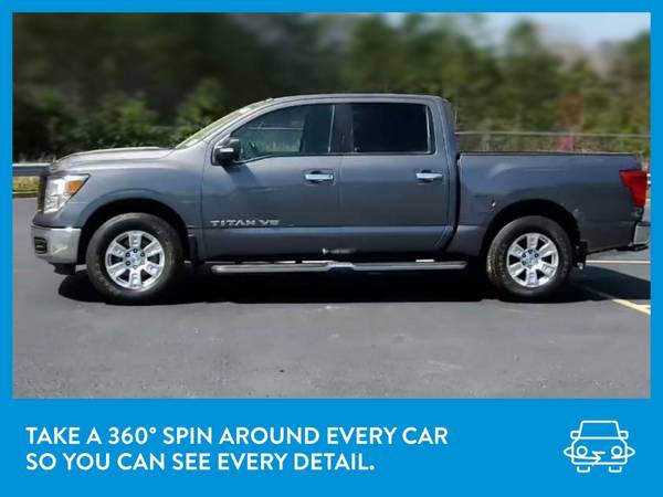2019 Nissan Titan Crew Cab SV Pickup 4D 5 1/2 ft pickup Gray for sale in STATEN ISLAND, NY – photo 3