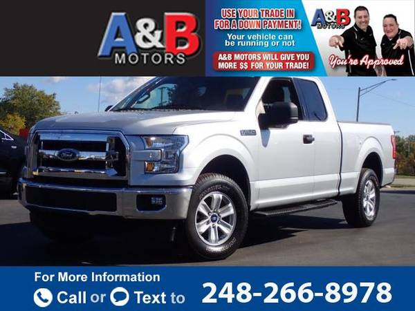 2017 Ford F150 XLT pickup Silver - - by dealer for sale in Waterford Township, MI