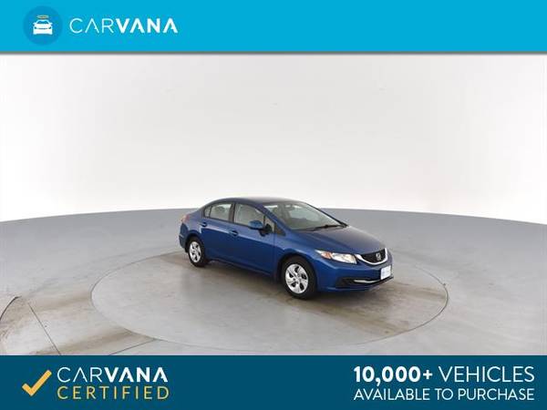 2013 Honda Civic LX Sedan 4D sedan BLUE - FINANCE ONLINE for sale in Atlanta, CA – photo 9