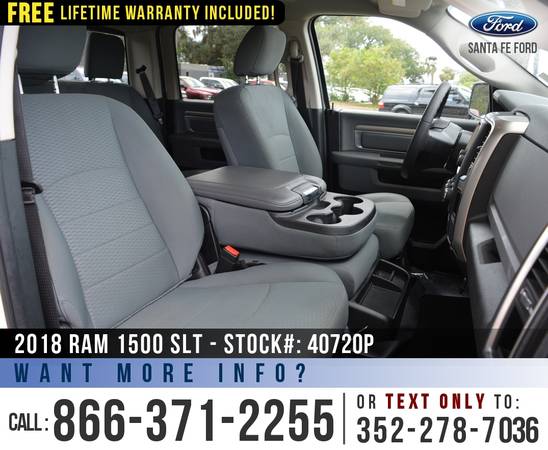 ‘18 Ram 1500 SLT 4WD *** Cruise Control, Camera, Bluetooth *** -... for sale in Alachua, FL – photo 19