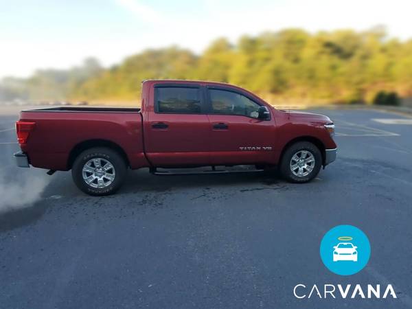 2019 Nissan Titan Crew Cab SV Pickup 4D 5 1/2 ft pickup Red -... for sale in Arlington, District Of Columbia – photo 12