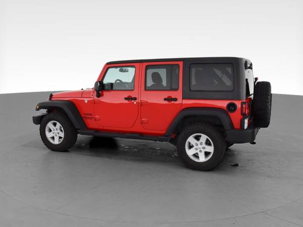 2017 Jeep Wrangler Unlimited Sport SUV 4D suv Red - FINANCE ONLINE -... for sale in Palmdale, CA – photo 6