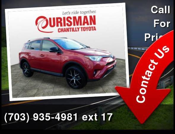 2017 Toyota RAV4 SE**Ask About Our LIFETIME Warranty** Call For... for sale in CHANTILLY, District Of Columbia