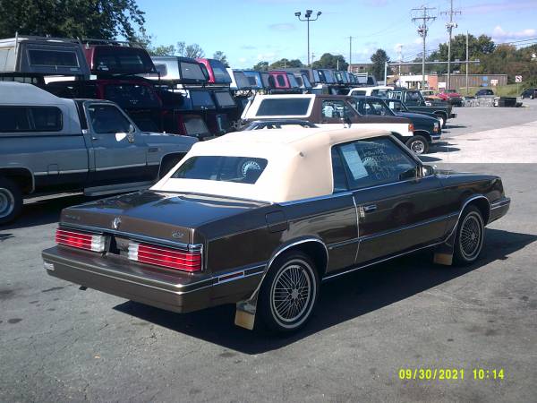 1984 Chrysler LeBaron , convertible - - by dealer for sale in York, PA – photo 2