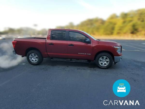 2019 Nissan Titan Crew Cab SV Pickup 4D 5 1/2 ft pickup Red -... for sale in Rockford, IL – photo 13