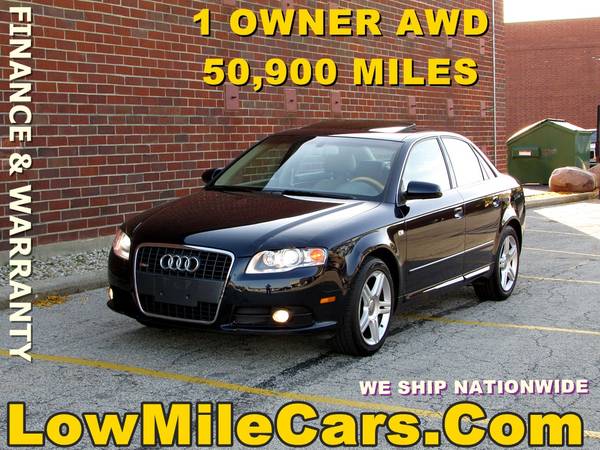low miles 2008 Audi A4 Quattro sedan 50k - cars & trucks - by dealer... for sale in Willowbrook, IL
