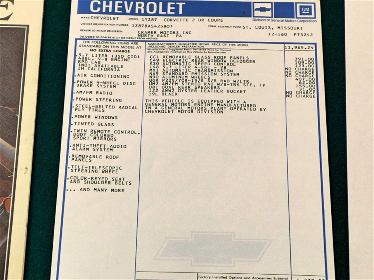 1980 Chevrolet Corvette for sale in Old Forge, PA – photo 4