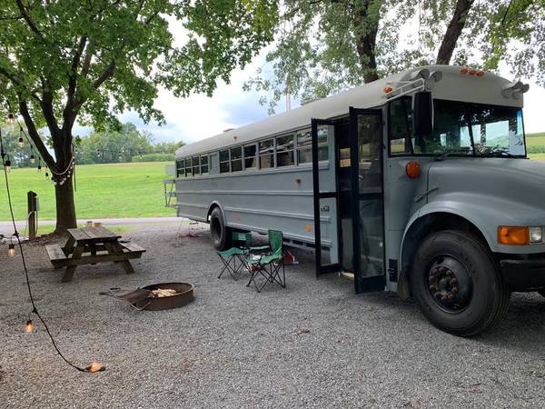 Skoolie - Converted School Bus, Tiny Home, Camper Bus with LED... for sale in Charlottesville, VA – photo 3