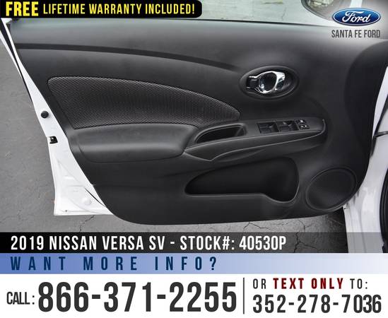 2019 Nissan Versa Sedan SV *** Keyless Entry, Camera, Touchscreen... for sale in Alachua, FL – photo 8