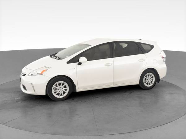 2014 Toyota Prius v Three Wagon 4D wagon White - FINANCE ONLINE -... for sale in Denver , CO – photo 4