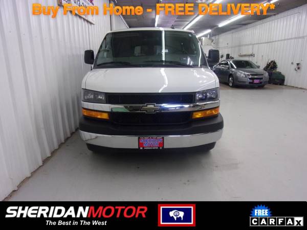 2019 Chevrolet Chevy Express LT White - AK216673 **WE DELIVER TO MT... for sale in Sheridan, MT – photo 2