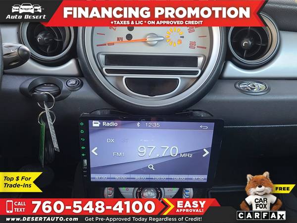 2010 Mini *Cooper* *Convertible* Only $159/mo! Easy Financing! -... for sale in Palm Desert , CA – photo 13