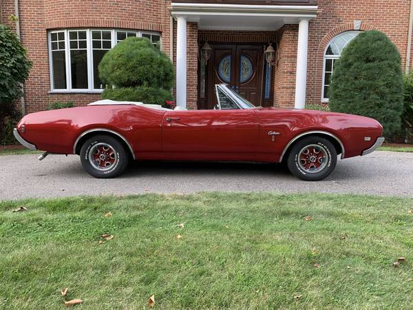 1968 OLDSMOBILE CUTLASS S, CONVERTIBLE, AUTOMATIC, RED / WHITE, VIDEO for sale in Belmont, MA – photo 7