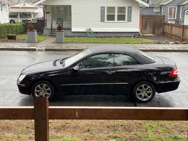 2004 Mercedes Benz CLK 320 Convertible Black on black With only 52k... for sale in Tacoma, WA – photo 2