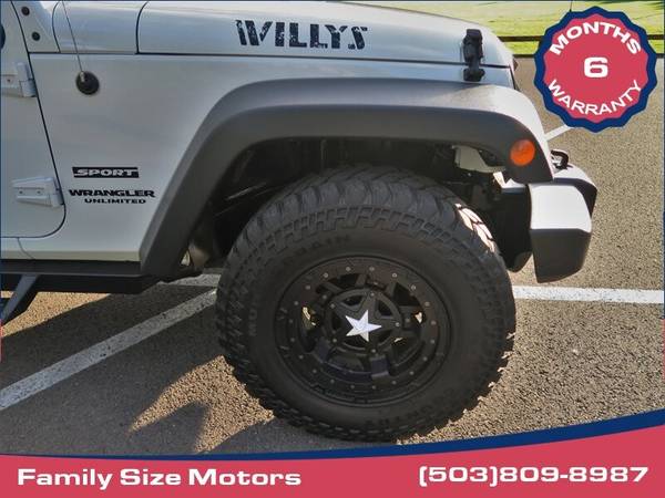 2016 Jeep Wrangler 4x4 4WD Unlimited Willys Wheeler W SUV - cars & for sale in Gladstone, OR – photo 10
