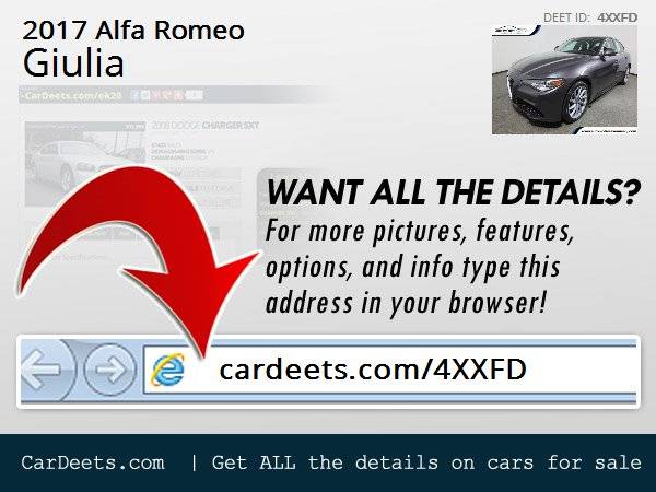 2017 Alfa Romeo Giulia, Vesuvio Gray Metallic - cars & trucks - by... for sale in Wall, NJ – photo 24