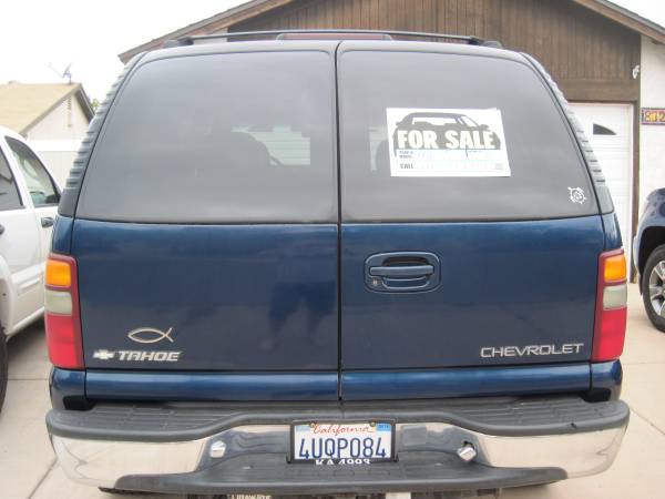 2001 Chevy Tahoe LT 4X4 for sale in El Cajon, CA – photo 3
