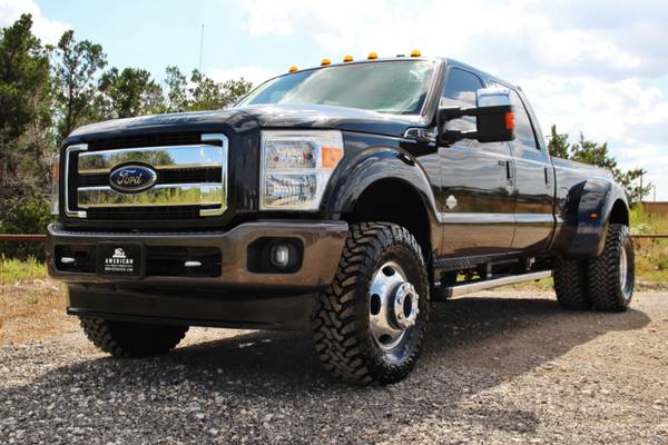 2015 FORD F350 KING RANCH 4X4 - BLK ON BLK - NAV ROOF- NEW 35" TOYO MT for sale in LEANDER, TX – photo 2