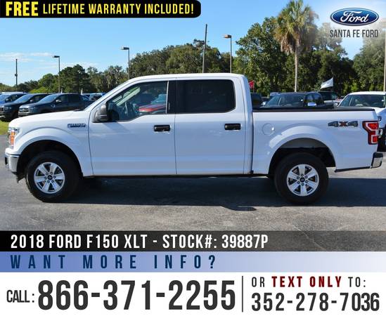 2018 FORD F150 XLT 4WD *** Ecoboost Engine, SYNC, Camera *** for sale in Alachua, FL – photo 4