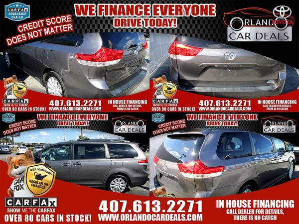 2014 Toyota Sienna NO Credit Check Loans--- Buy Here Pay Here--- In... for sale in Maitland, FL – photo 3