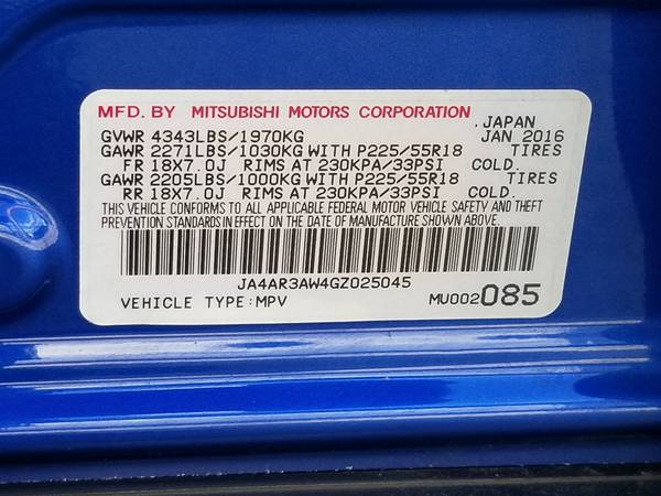 2016 *Mitsubishi* *Outlander Sport* *AWC 4dr CVT 2.4 SE for sale in Brooklyn, NY – photo 20