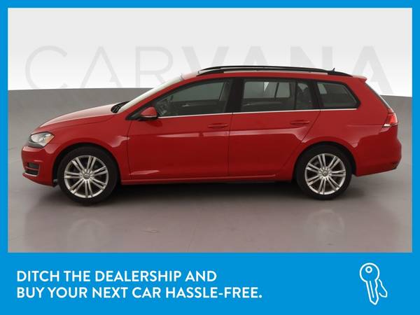 2015 VW Volkswagen Golf SportWagen TDI S Wagon 4D wagon Red for sale in Other, OR – photo 4
