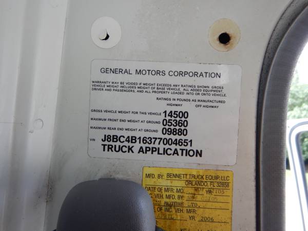 2007 Chevrolet W4500 Service Utility Truck Low Miles Diesel FL Truck... for sale in West Palm Beach, FL – photo 19