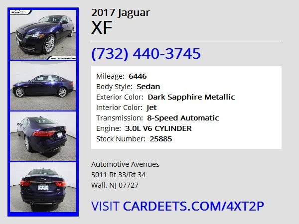 2017 Jaguar XF, Dark Sapphire Metallic - cars & trucks - by dealer -... for sale in Wall, NJ – photo 22