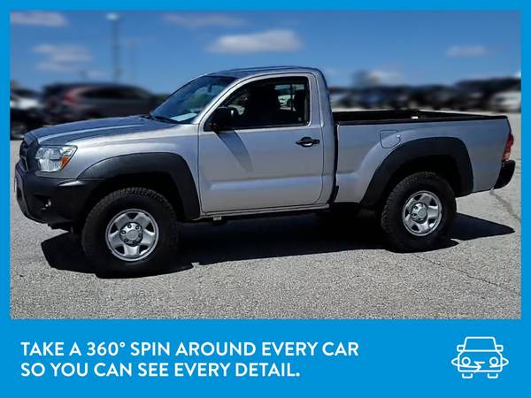 2014 Toyota Tacoma Regular Cab Pickup 2D 6 ft pickup Silver for sale in Arlington, District Of Columbia – photo 3