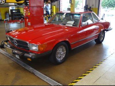 RED 1983 Mercedes-Benz Sports 380SL Convertable Low Miles for sale in Cherry Log, GA – photo 4