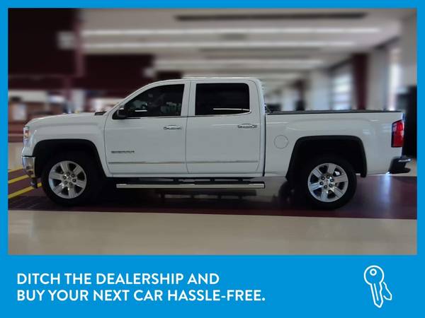 2014 GMC Sierra 1500 Crew Cab SLT Pickup 4D 5 3/4 ft pickup White for sale in Rochester , NY – photo 4