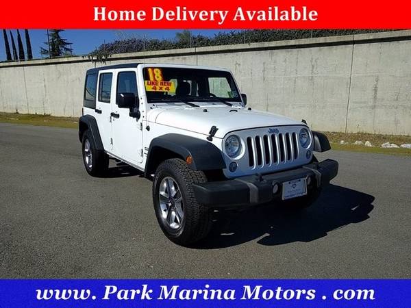 2018 Jeep Wrangler JK Unlimited 4x4 4WD SUV Sport Convertible - cars for sale in Redding, CA