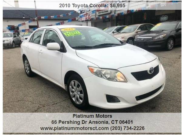 2010 TOYOTA COROLLA LE - cars & trucks - by dealer - vehicle... for sale in Ansonia, CT