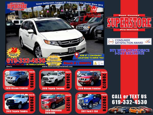 2014 HONDA ODYSSEY EX-L mini-van-EZ FINANCING-LOW DOWN! - cars &... for sale in El Cajon, CA – photo 24