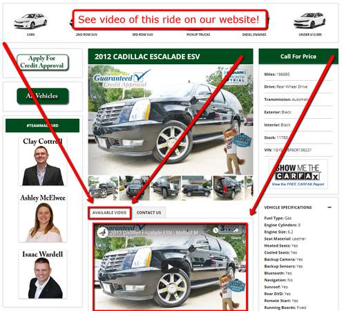 🚨 2012 Cadillac Escalade ESV 🚨 - 🎥 See Video Of This Ride! for sale in El Dorado, LA – photo 2