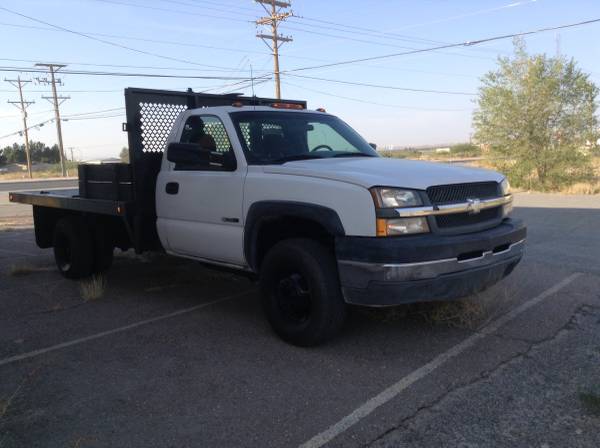 2004 Chevy 3500 Flat Bed Truck - cars & trucks - by owner - vehicle... for sale in Anthony, TX – photo 2