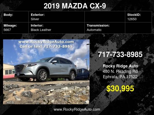 2019 MAZDA CX-9 TOURING AWD Leather - cars & trucks - by dealer -... for sale in Ephrata, PA – photo 24