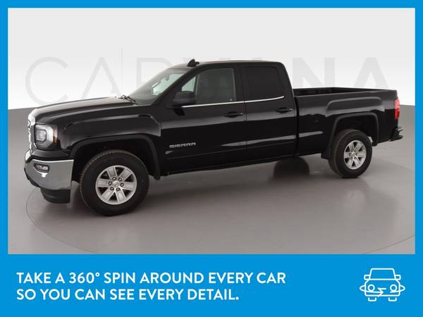 2018 GMC Sierra 1500 Double Cab SLE Pickup 4D 6 1/2 ft pickup Black for sale in Chattanooga, TN – photo 3