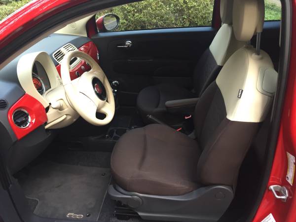2012 Fiat 500 Convertible 1 owner only 35k great gift🎄 - cars &... for sale in West Linn, OR – photo 9