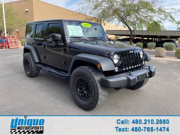 2016 JEEP WRANGLER UNLIMITED SPORT ~ LIFTED ~ LOW MILES ~ EASY FINAN... for sale in Tempe, AZ – photo 3